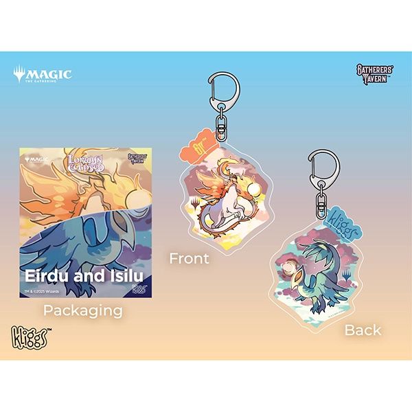 Keychain: MTG Lorwyn Eclipsed- Eirdu and Isilu