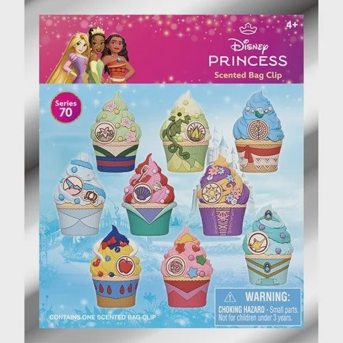 Disney Princesses Cupcakes Series 70 Scented 3D Foam Bag Clip