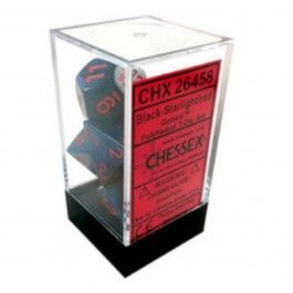 Chessex: Gem Black Starlight / Red 7Die