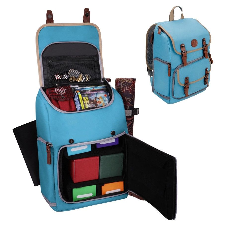 Enhance: Designer Edition Trading Card Storage Backpack Mid-Size Blue