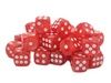 × Old School 36ct 12mm D6 Dice Set: Pearl Drop - Red w/ White