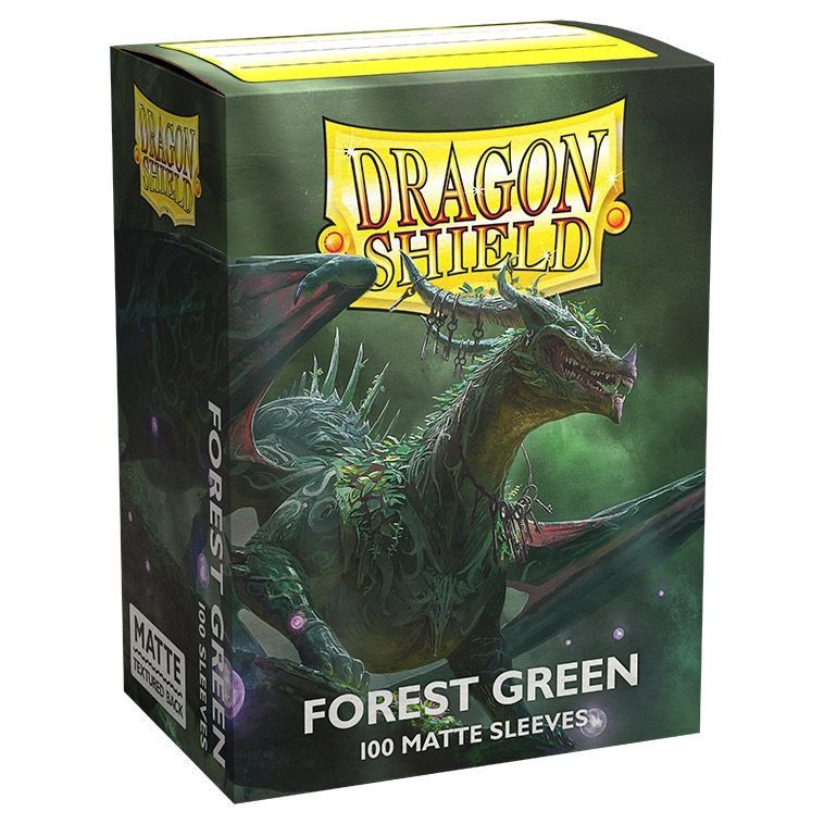 Dragon Shield Sleeves: Standard Matte - Forest Green 100CT