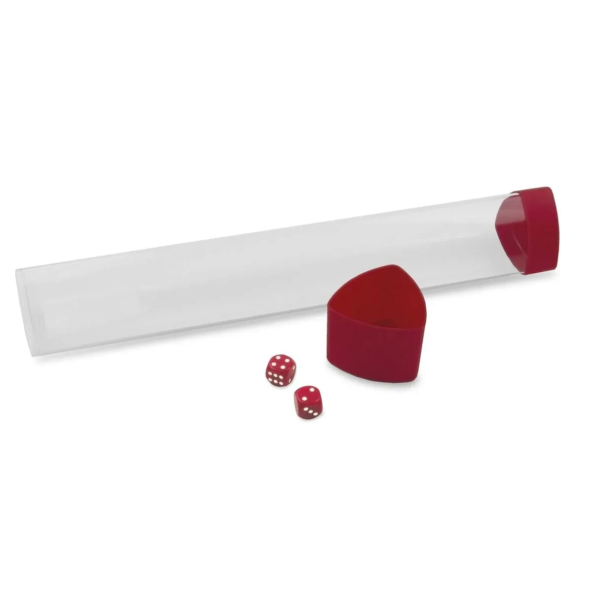 BCW Supplies: Playmat Tube with Dice Cap, Color: Red