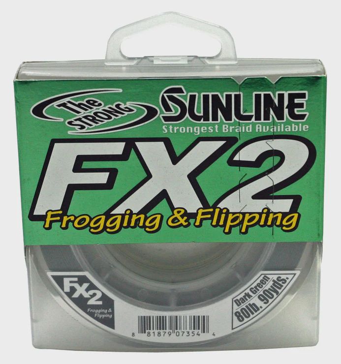Sunline FX2 Braid - Frogging/Flipping Series, Size: 50lb, color: Dark Green
