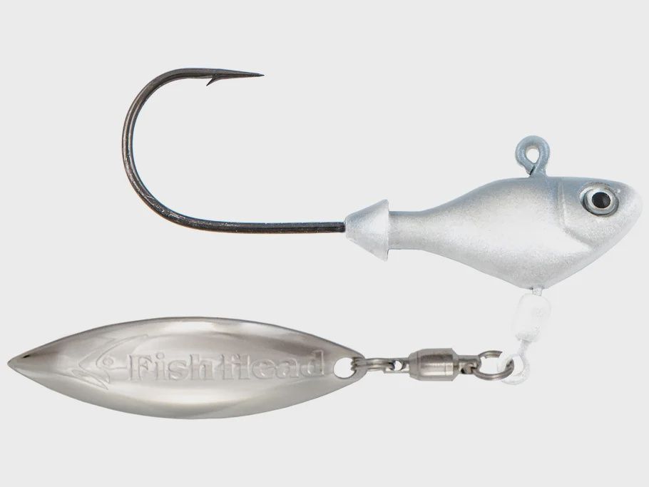 Fish Head Fish Head Spin Series, Size: 1/4oz, color: Albino