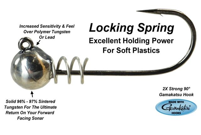 Picasso Spring Lock Tungsten Ball Head, Hook Size: 4/0, Size: 1/16