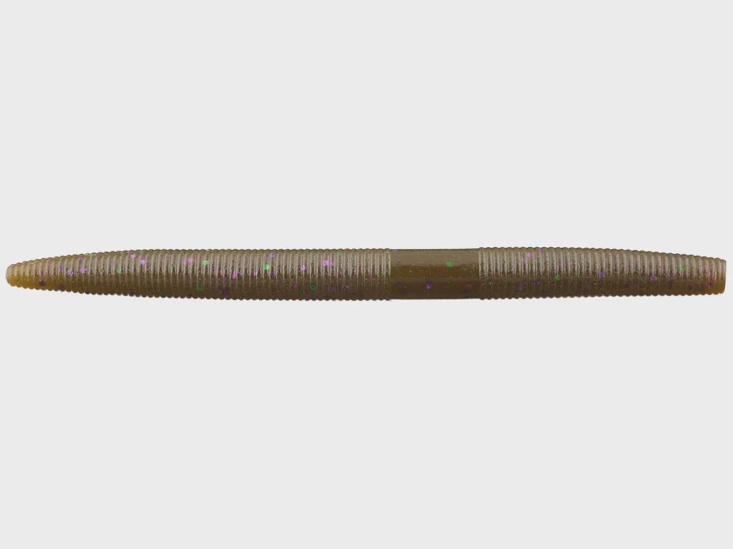 Yamamoto Senko - 4&quot;, color: 297 NF - Green Pumpkin Green/Purple Flake (301)