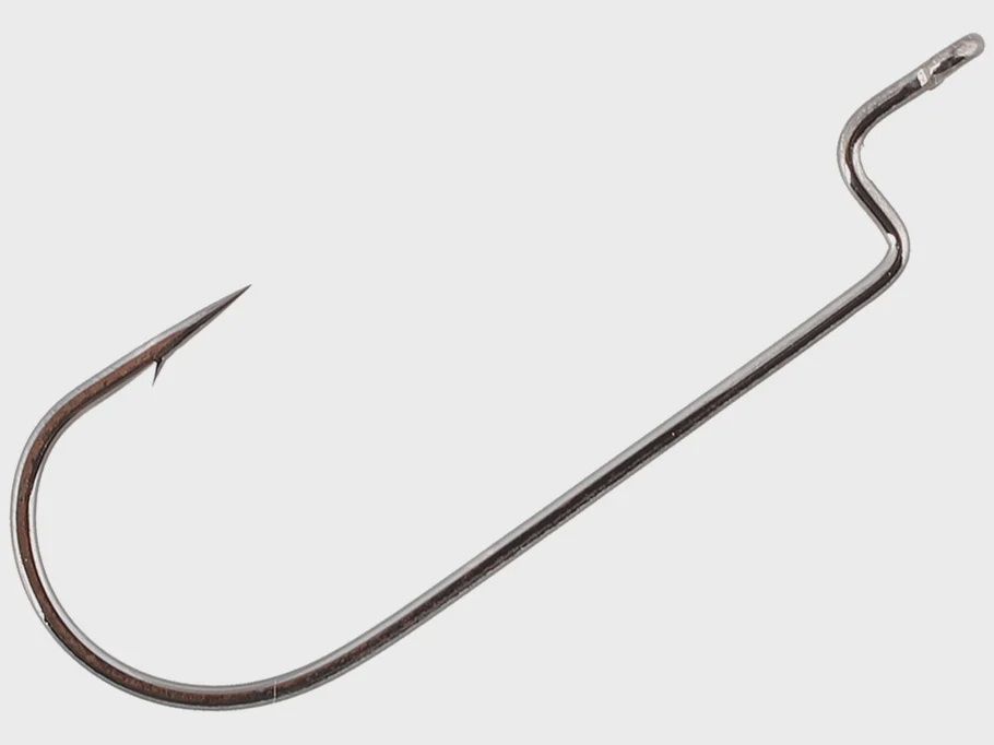 Gamakatsu Offset Shank Worm Round Bend Hooks, Size: 1/0 - 6pk