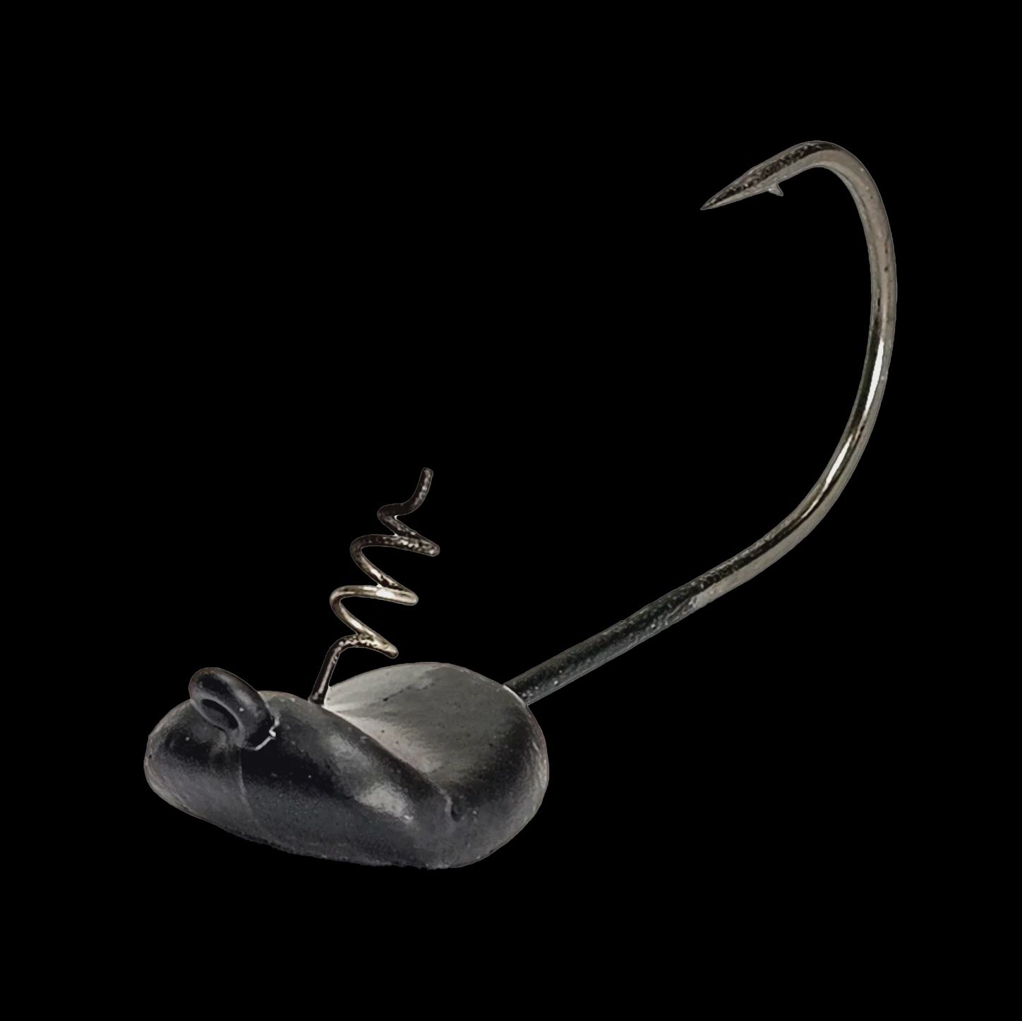 Five Bass Tackle FlatLock, Size: 3/8oz, color: Stealth Black