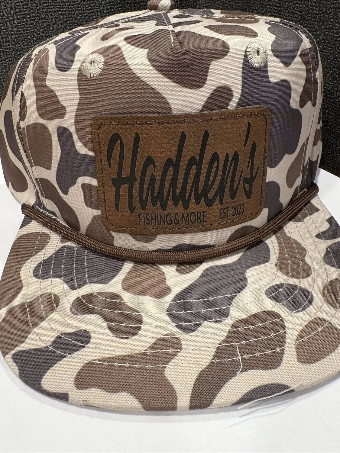 Hadden Lost Hats, color: Brown, Attribute: Rectangle Leather Logo