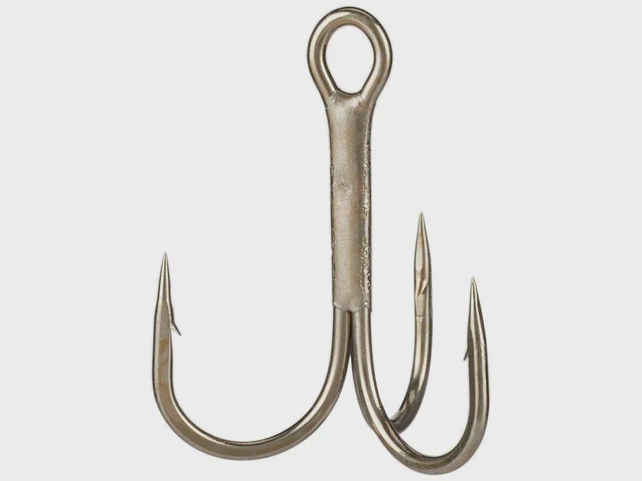 Gamakatsu Round Bend Treble Hook - Bronze, Size: 6