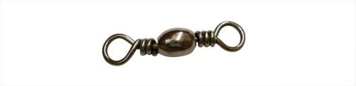 Eagle Claw Barrel Swivel, Size: #5 - 6pk, color: Black