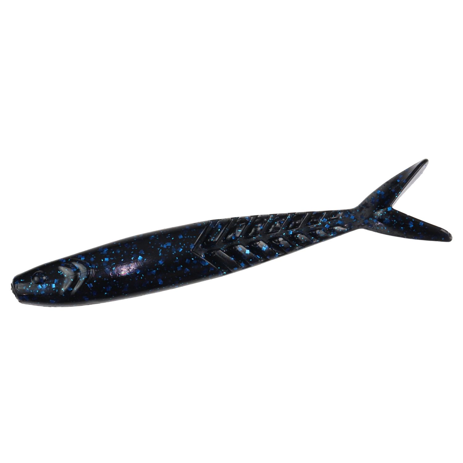 Zoom Shimmer Shad 4.25", color: Black/Blue