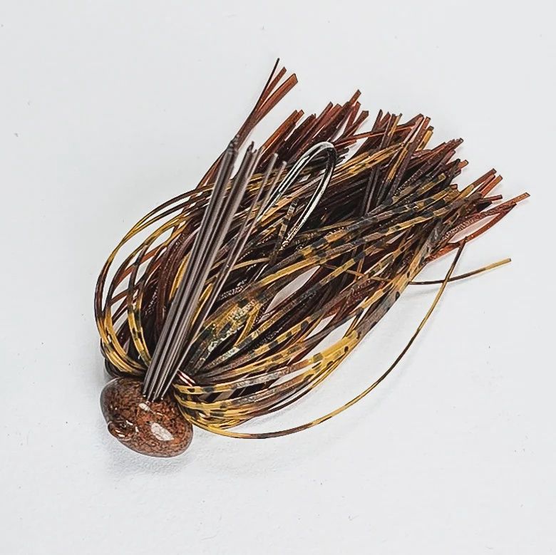 Five Bass Tackle Finesse Football Jig, Size: 3/8oz, color: River Rock Craw