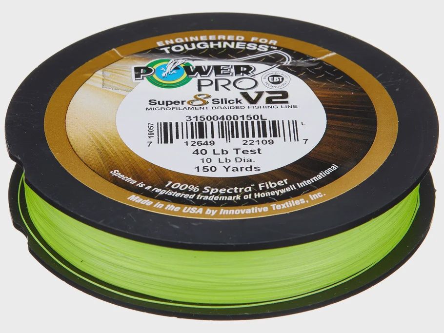 PowerPro Super 8 Slick V2 Series, Length: 150yd, Size: 10lb, color: Moon Shine