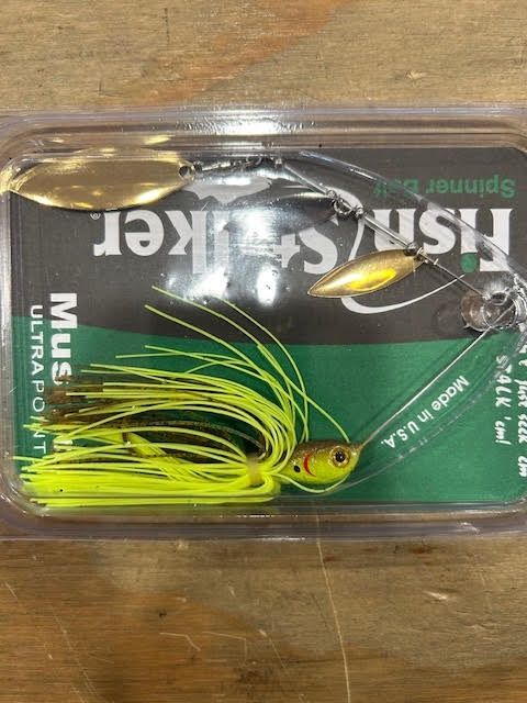 Fish Stalker Spinner Bait Series, Attribute: 3Blade, Size: 3/8oz, color: Carolina Craw