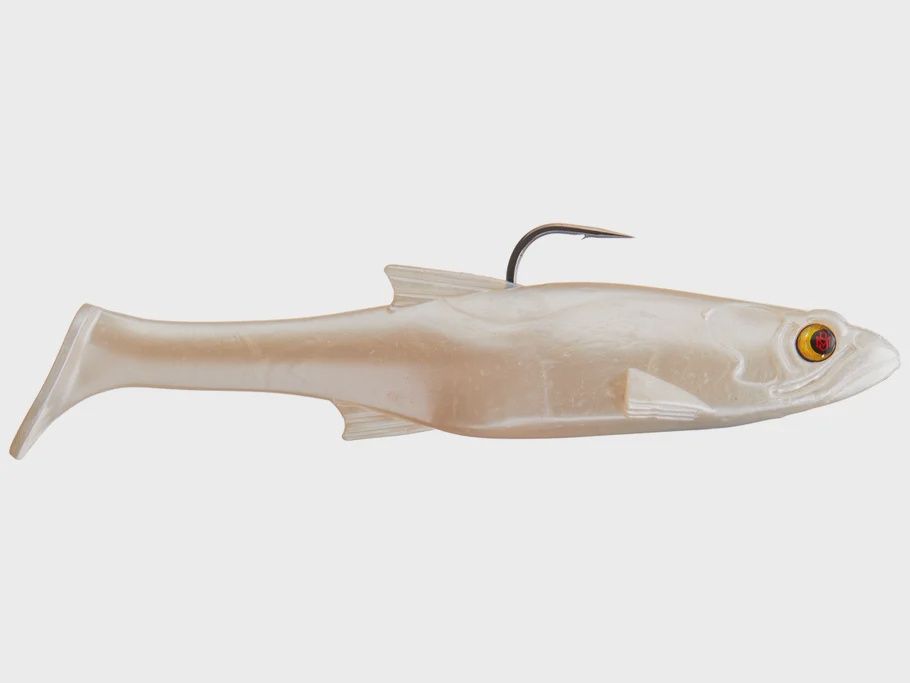 Bass Mafia Daingerous Swimbait, Size: 6in, color: Albino