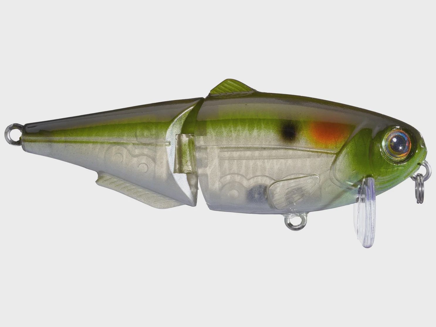 Strike King Wake Shad 2.0 Wakebait Series, color: Ghost Herring