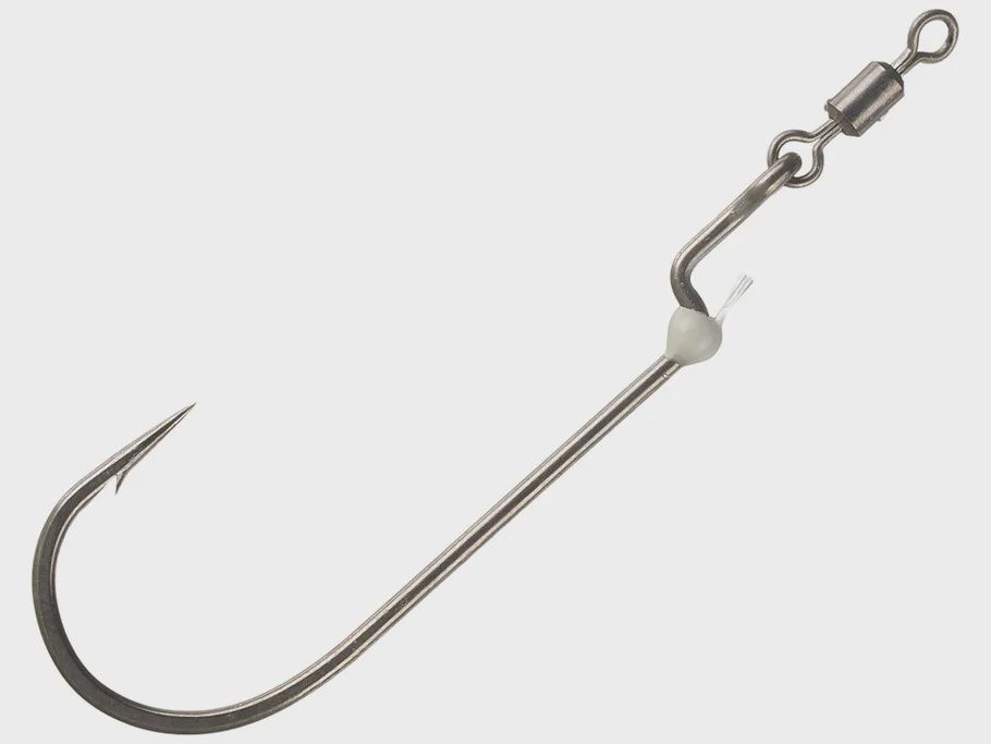 VMC Redline Series Swivel Fluke Hook, Size: 3/0