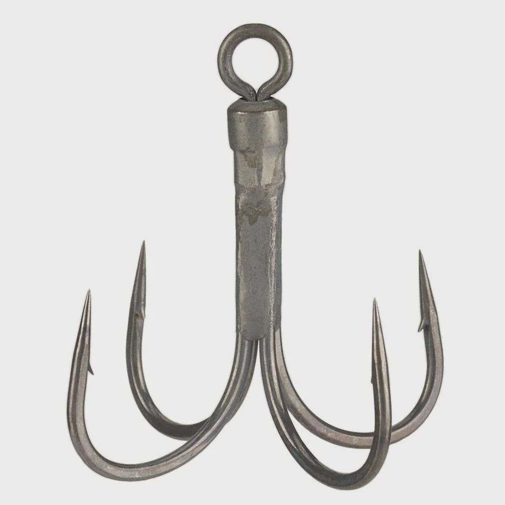 Ryugi Pierce Quad Swivel Eye Treble Hook, Size: #4