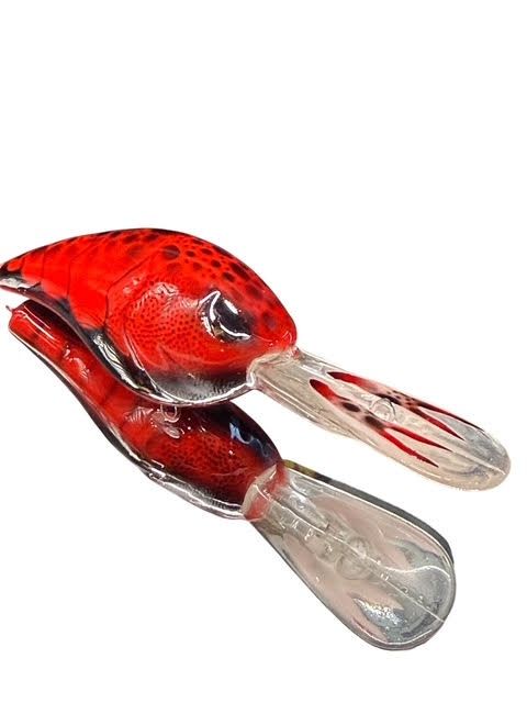Clarks Hill Custom Lures Large Papa Diver, color: Louisiana Red Craw