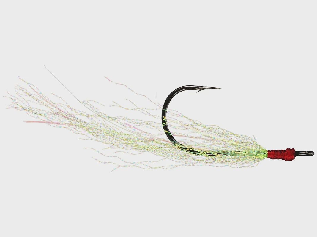 Zappu Tinsel Trailer Hook, Size: 1/0, color: Chartreuse