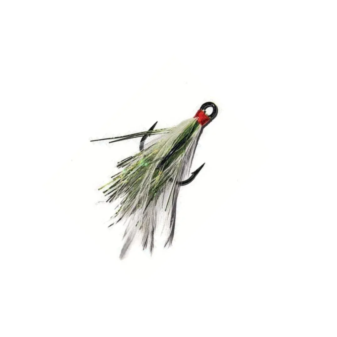 Dixie Jet Osprey Feathers Replacement, Hook Size: 1/0, color: Chartreuse/White