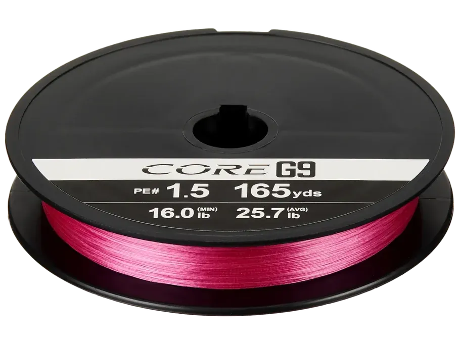 Shimano Core G9 PE Pink Sinking Braided Line, Size: 8lb