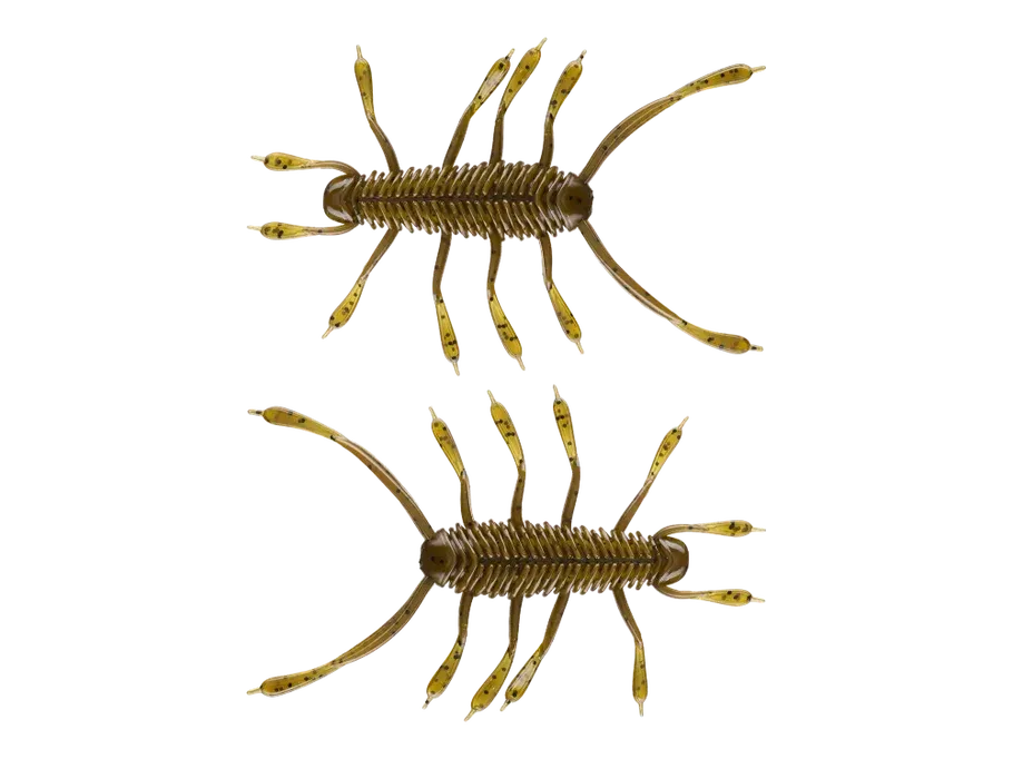 6th Sense HuzzBug Creature Bait - 4.5", color: Green Pumpkin