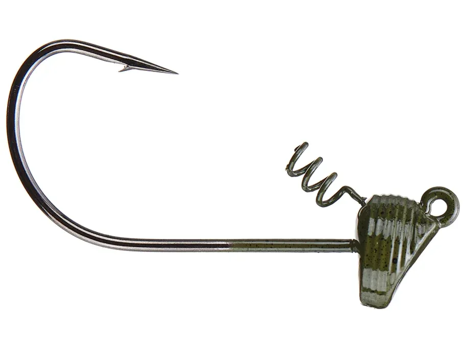 6th Sense Divine Shakey Heads, Size: 5/16oz 4/0, color: Green Pumpkin
