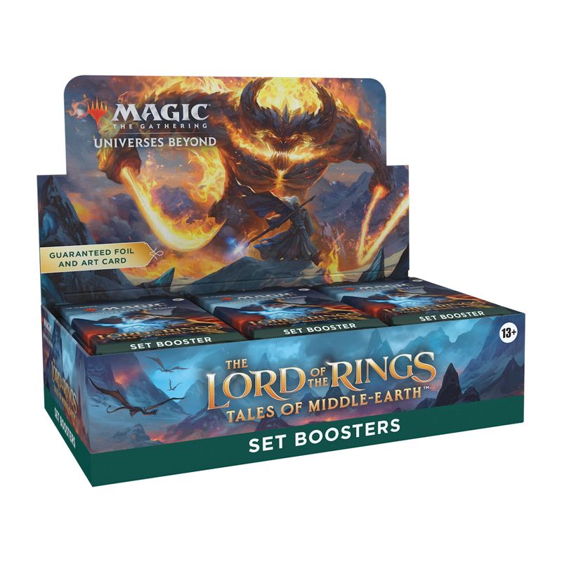 The Lord of the Rings Tales of Middle Earth Set Booster Display
