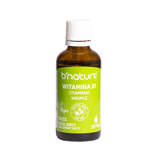 Witamina B1 krople (50 ml) Naturalna Tiamina