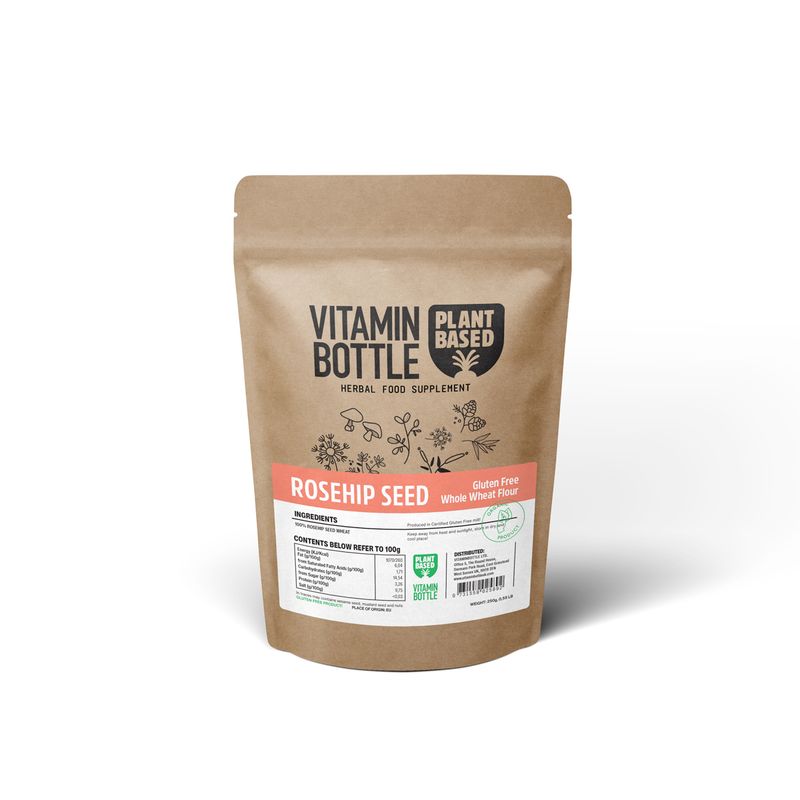 MĄKA Z NASION DZIKIEJ RÓŻY 250 g (BEZGLUTENOWA)