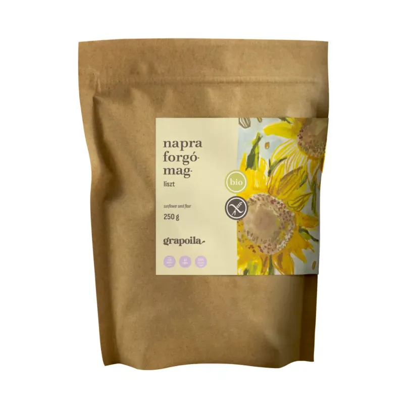 MĄKA Z NASION SŁONECZNIKA BIO 250 g (BEZGLUTENOWA)