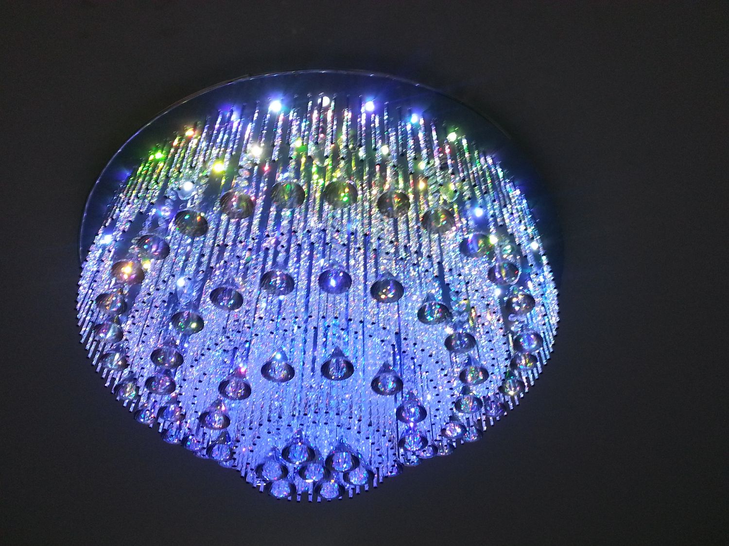 18002F ROUND  24 X 24 CHROME LED