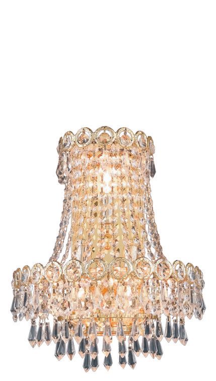 1036W401-12G    12X17  3 LIGHT   24 K GOLD