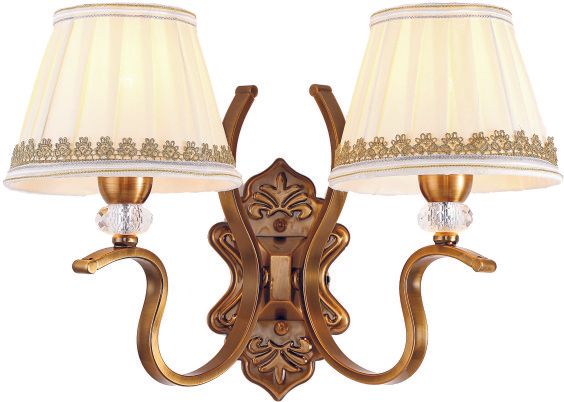 2009W16SB 16 X 11 - 2 LIGHT WALL SCONE SHINY BRONZE