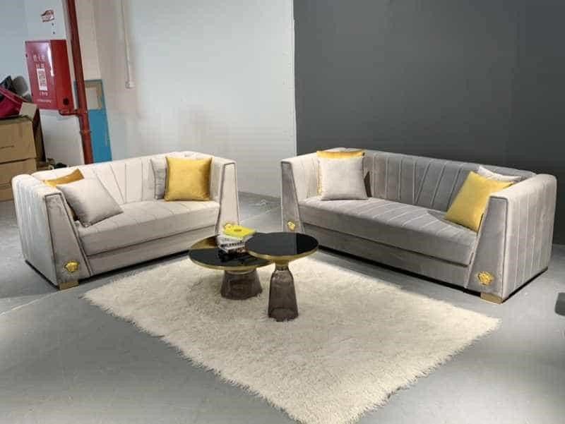 BS107 SOFA + LOVESEAT - GREY