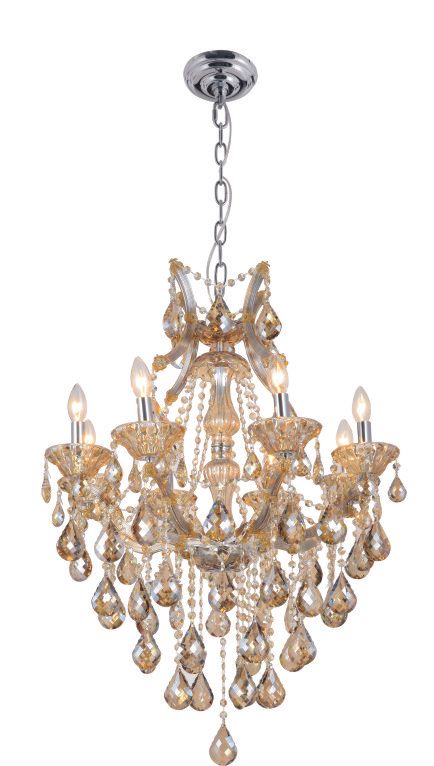 86036W28T-915T  28X33  8 LIGHT TEAK CHROME