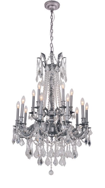 2018W24-12P  24X36  12 LIGHT  PEWTER