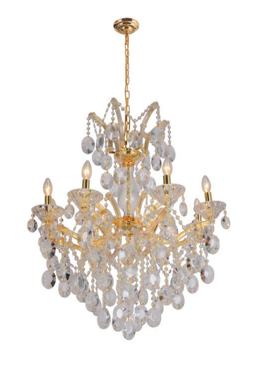 86045W29CC-914C  29X28  8 LIGHT  CLEAR CHROME