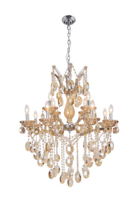 86045W30T-914T 30X30 12 LIGHT TEAK CHROME