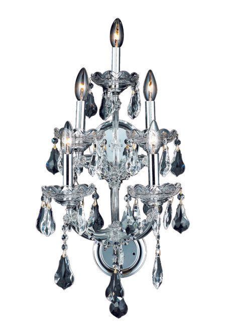 4004W12.5CC-917C 12.5X30  5 LIGHT CLEAR CHROME