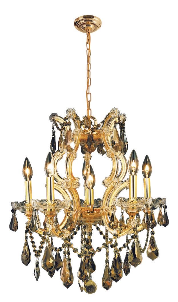 4004W21CG-917T  21X24  7 LIGHT  CLEAR GOLD