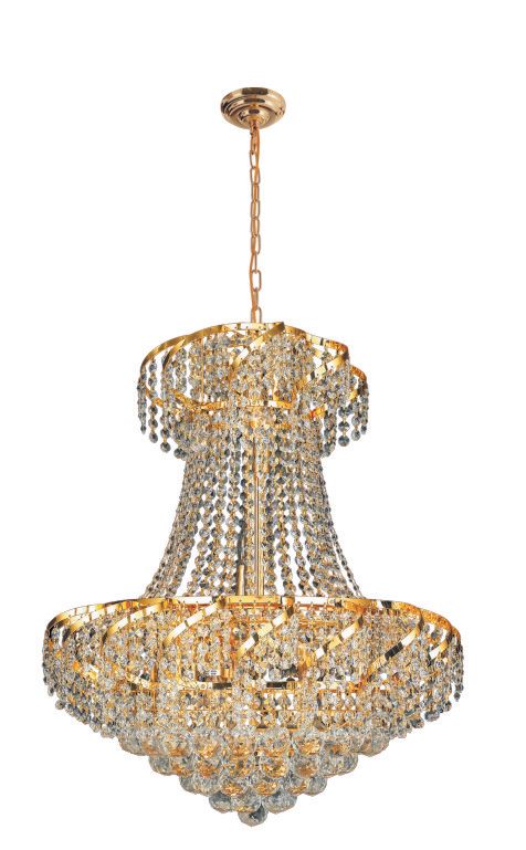 1039W22G  22X26  12 LIGHT  24K GOLD