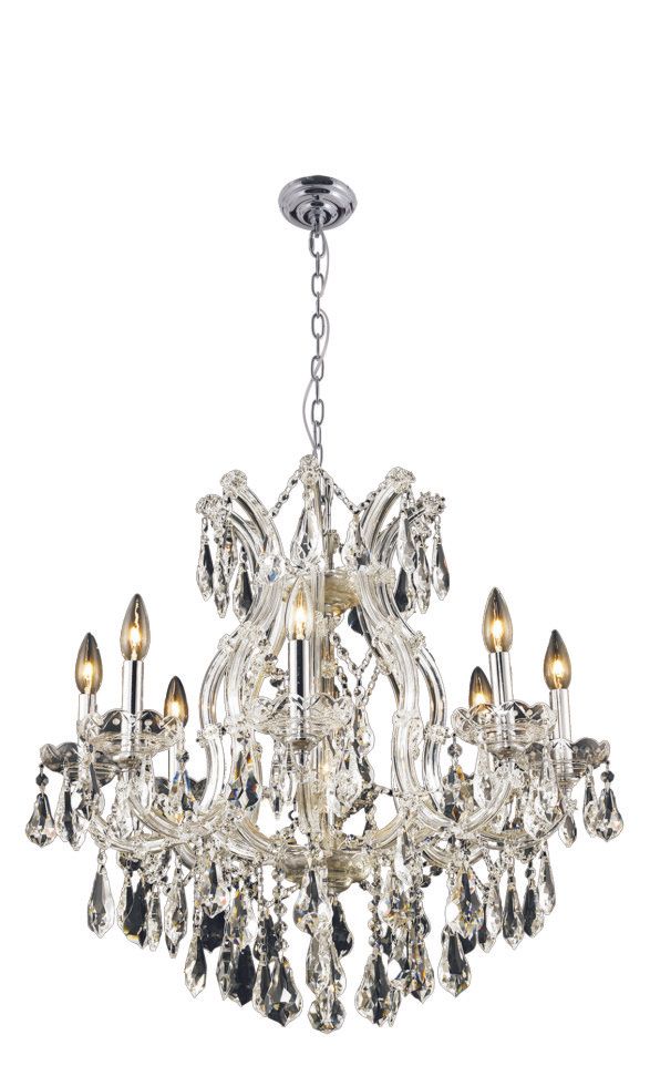 4004W26CC-917C  26X27  9 LIGHT  CLEAR CHROME