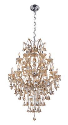 86036W37T-932T  37X49  18 LIGHT  TEAK CHROME