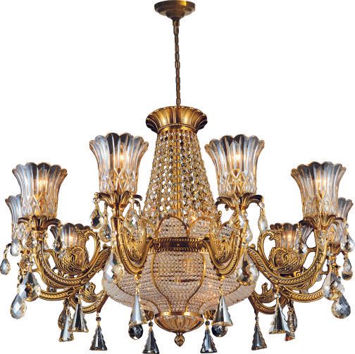 68880W38.5AG 16 LIGHTS ANTIQUE GOLD