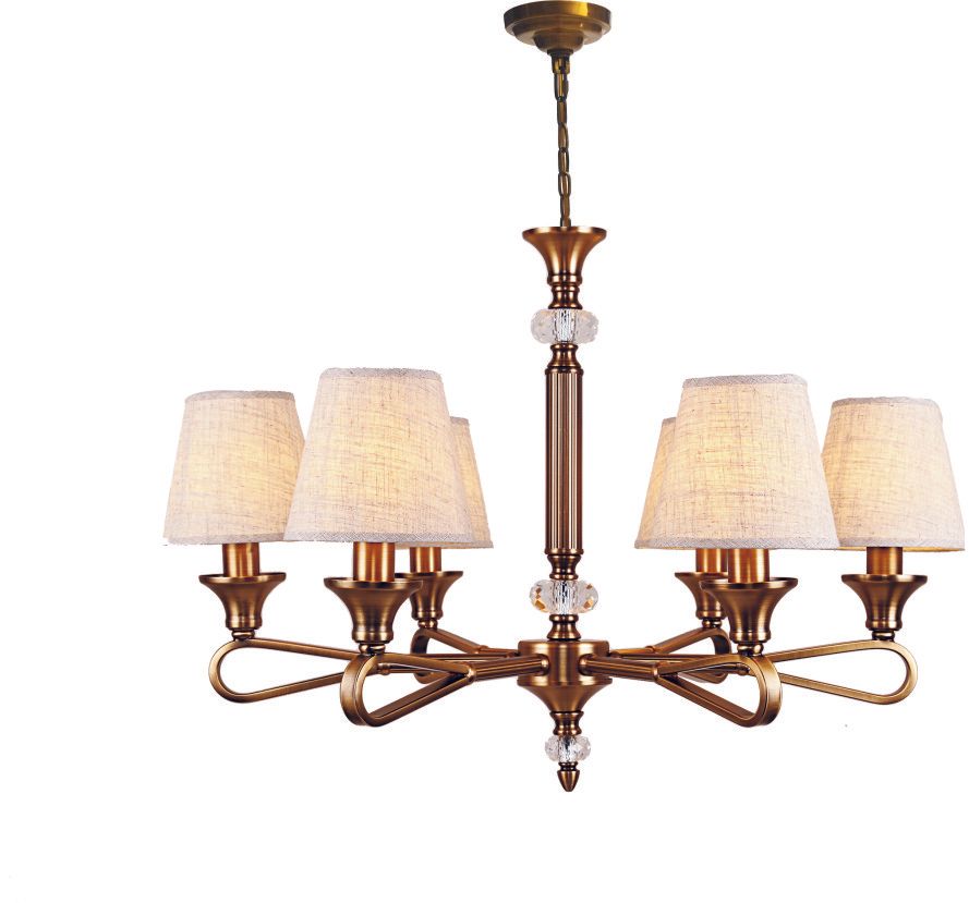 2000W28MB  28 X 24 -  6 LIGHTS SHINY BRONZE
