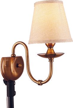 2008W5.5SB 5.5 X 11 -  1 LIGHT WALL SCONE SHINY BRONZE